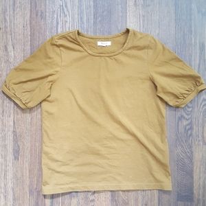 Madewell Mustard Yello 3/4 Sleeve xs